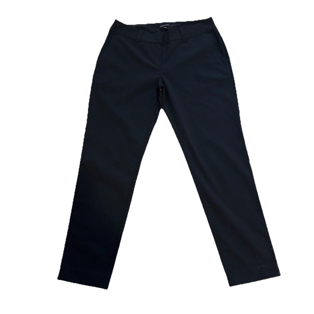EILEEN FISHER Black Tencel Ponte Straight Leg Work Pants Trousers M Career